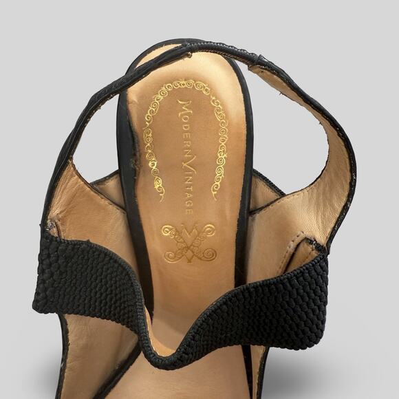 Modern Vintage Slingback Heels - Picture 5 of 7